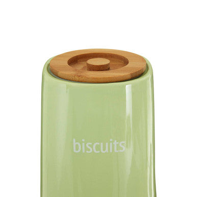 Green Ceramic Biscuit Canister | Fletcher
