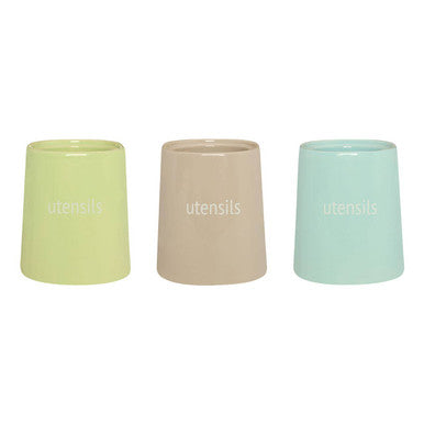 Green Ceramic Utensil Holder | Fletcher