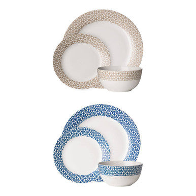 Casablanca 12 Piece Natural Dinner Set | Avie