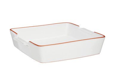 Terracotta White Glazed Oven to Table Dish | Calisto