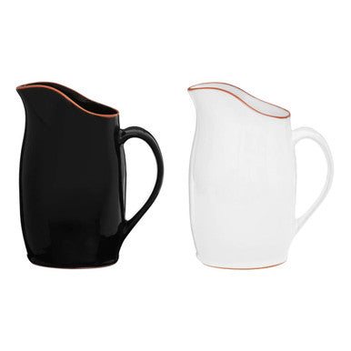 Terracotta Black Glazed Pitcher | Calisto