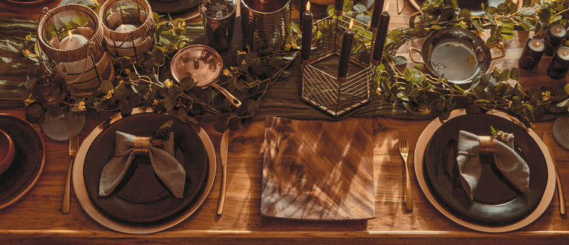 Black Stoneware Dinner Plate | Hygge