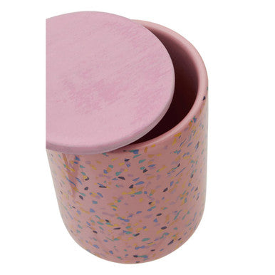 Large Pink Terrazzo Storage Canister | Yuki