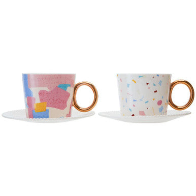 2 Cups and Saucers Set | Miami