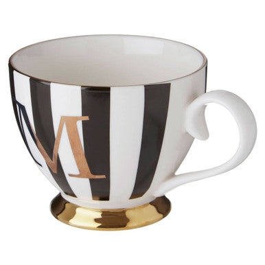 Black and White Monogram Mug M | Duchess