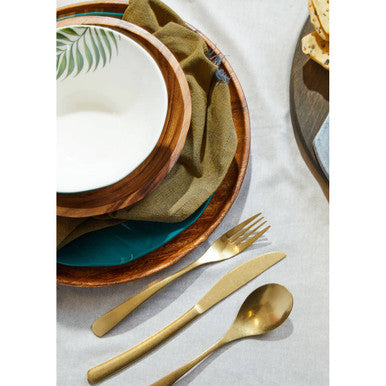 Dark Green Medium Salad Bowl with Leaf Design | Bali