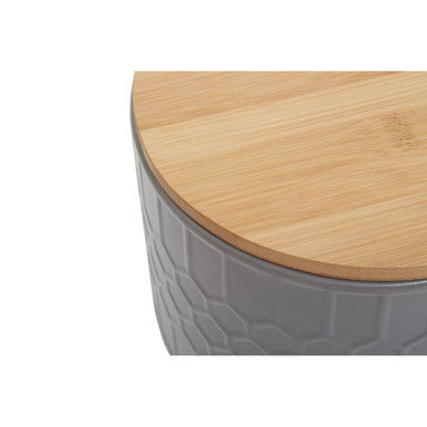 Grey Bread Bin in Stoneware | Geome