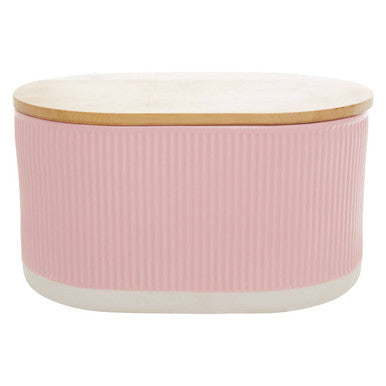 Pink Bread Bin in Stoneware | Geome