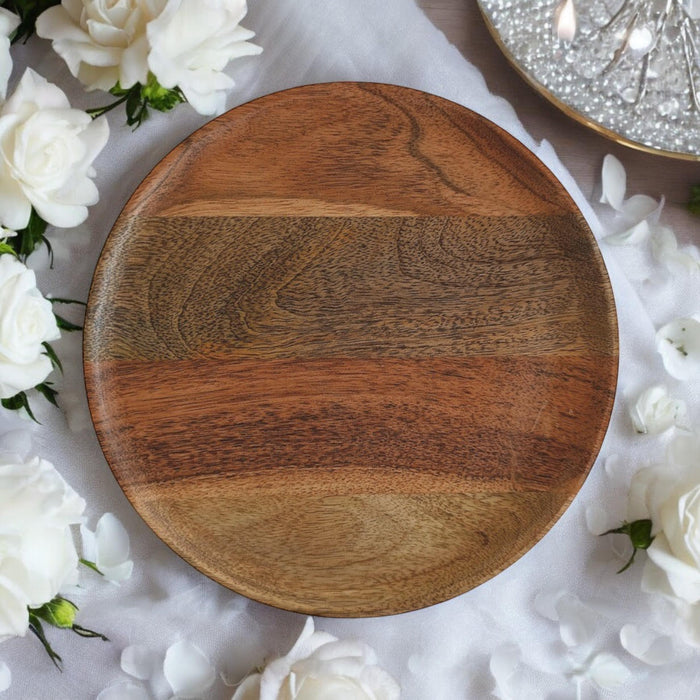 20CM WOODEN SERVING PLATE