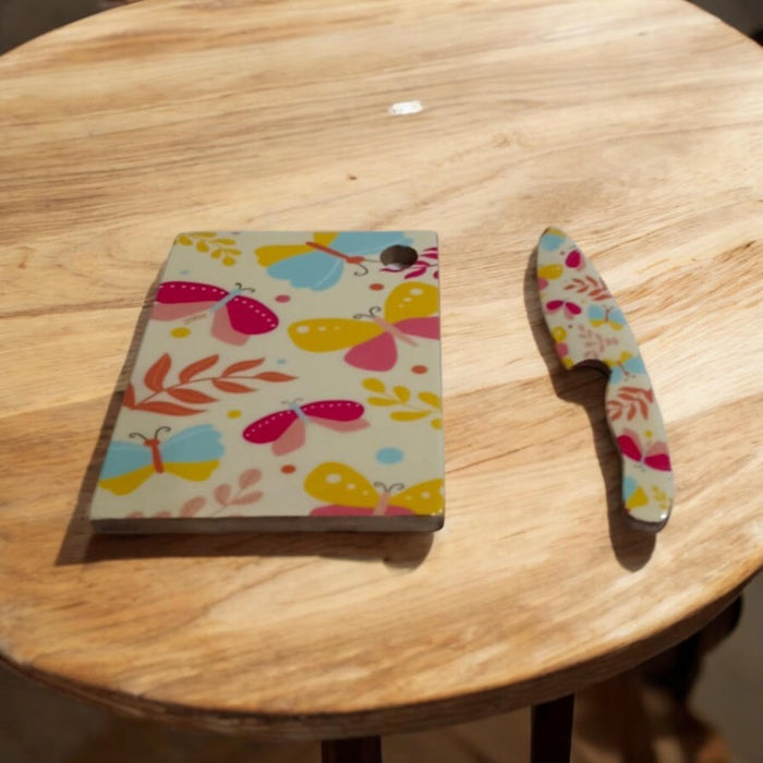 23CM CHOPPING BOARD WITH KNIFE