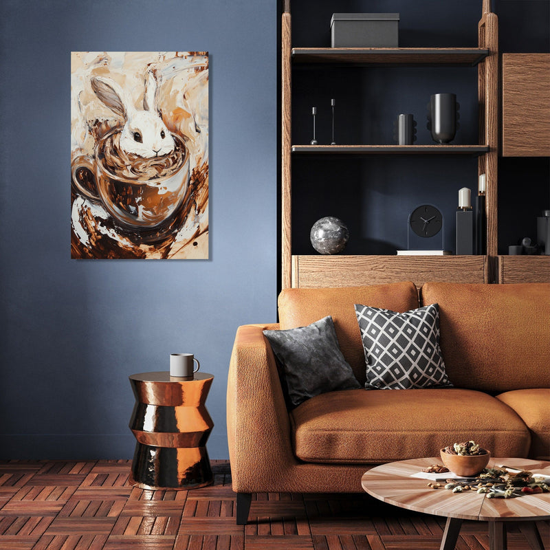 Bunny in Cocoa Canvas