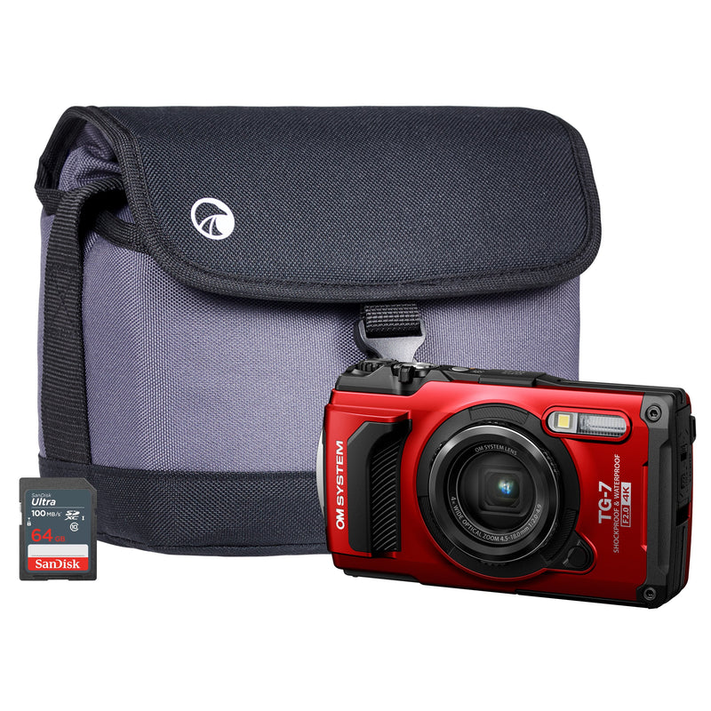 OM System TG-7 12MP 4x Zoom Tough Compact Camera
