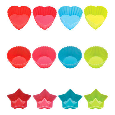 Hallie Set of Four Non Stick Star | Silicone Moulds