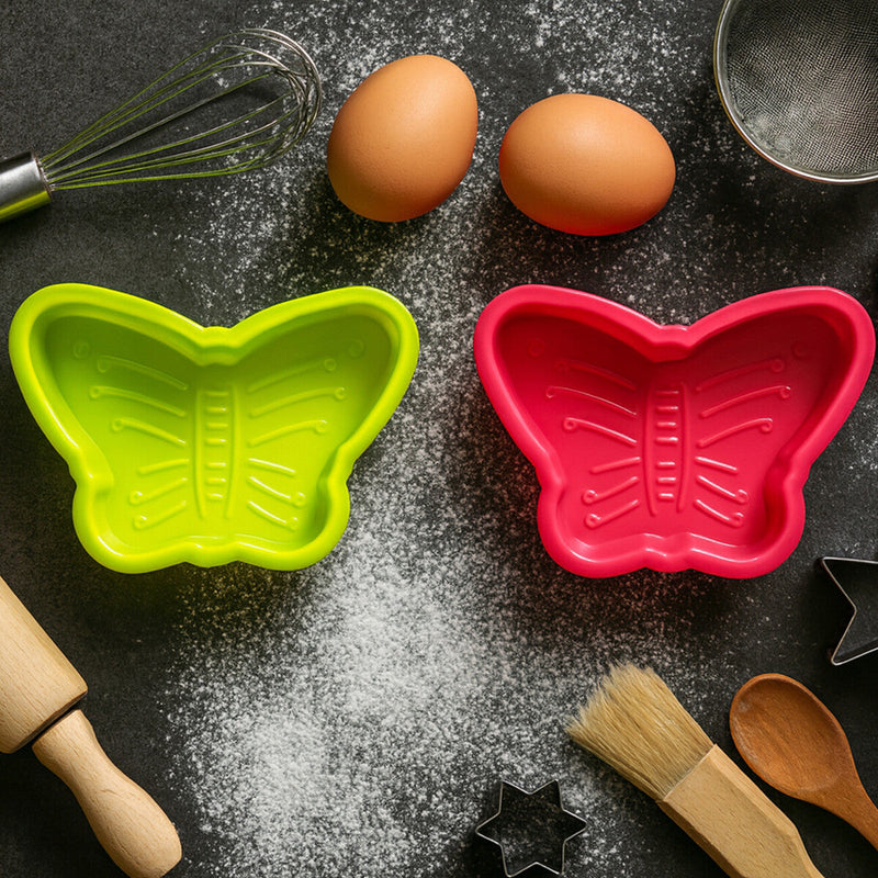 Hallie Set of Two Butterflies Cake Moulds | Silicone Baking