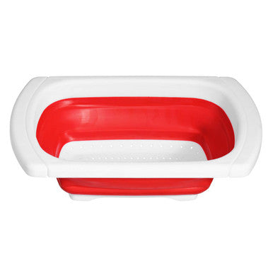 Red Over Sink Collapsible Colander | Zing