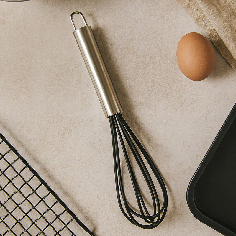 Black Silicone Whisk with Stainless Steel Handle | Zing