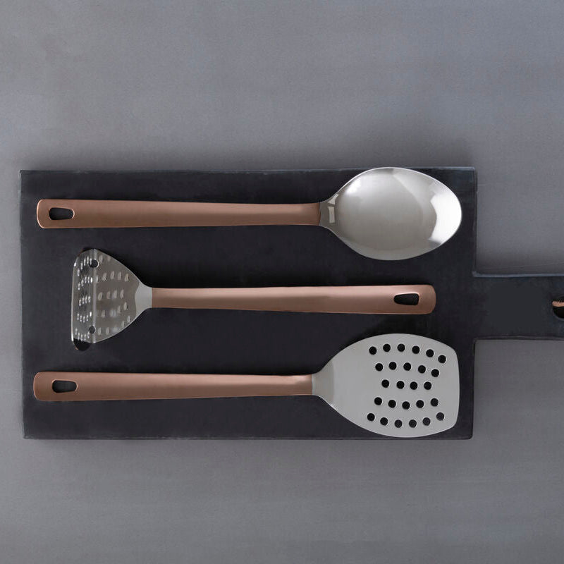 Stainless Steel Masher with Copper Finish Handle | Freya