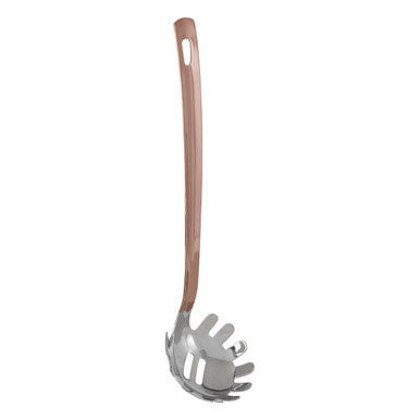Stainless Steel Spaghetti Spoon with Copper Finish Handle | Freya