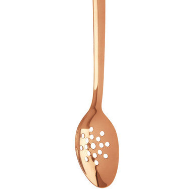 Rose Gold Finish Slotted Spoon | Freya