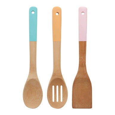 3 Piece Bamboo Kitchen Utensil Set | Aleki
