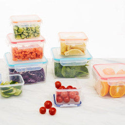 4 Piece Square Food Containers with Airtight Lids | Herrela