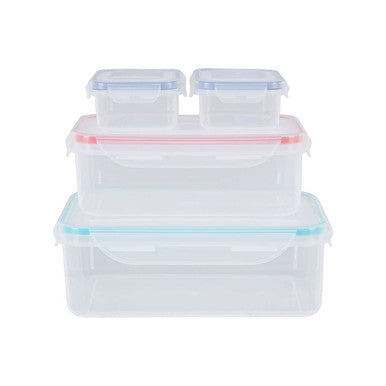 4 Piece Food Containers with Airtight Lids | Herrela