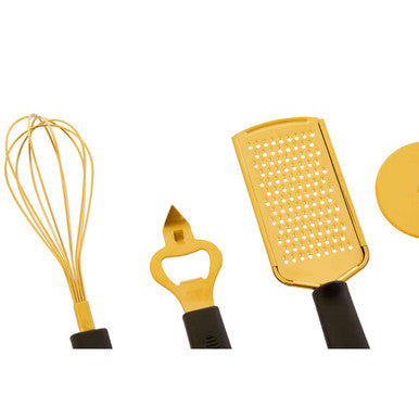 Five Piece Light Gold Kitchen Gadget Set | Zing