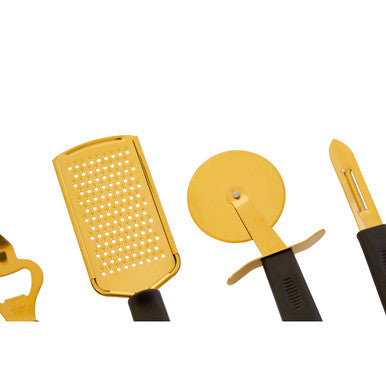 Five Piece Light Gold Kitchen Gadget Set | Zing