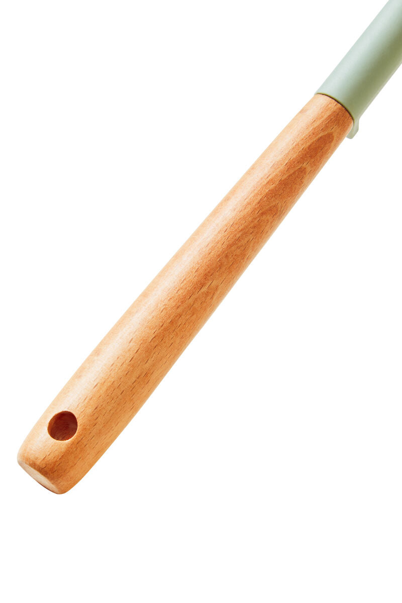 Sage Green Silicone Head Turner with Round Wood Handle | Nova