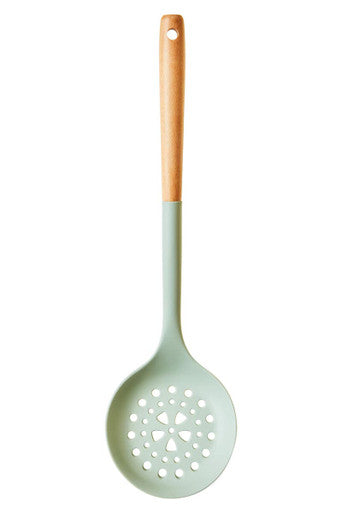 Sage Green Silicone Head Skimmer with Round Wood Handle | Nova