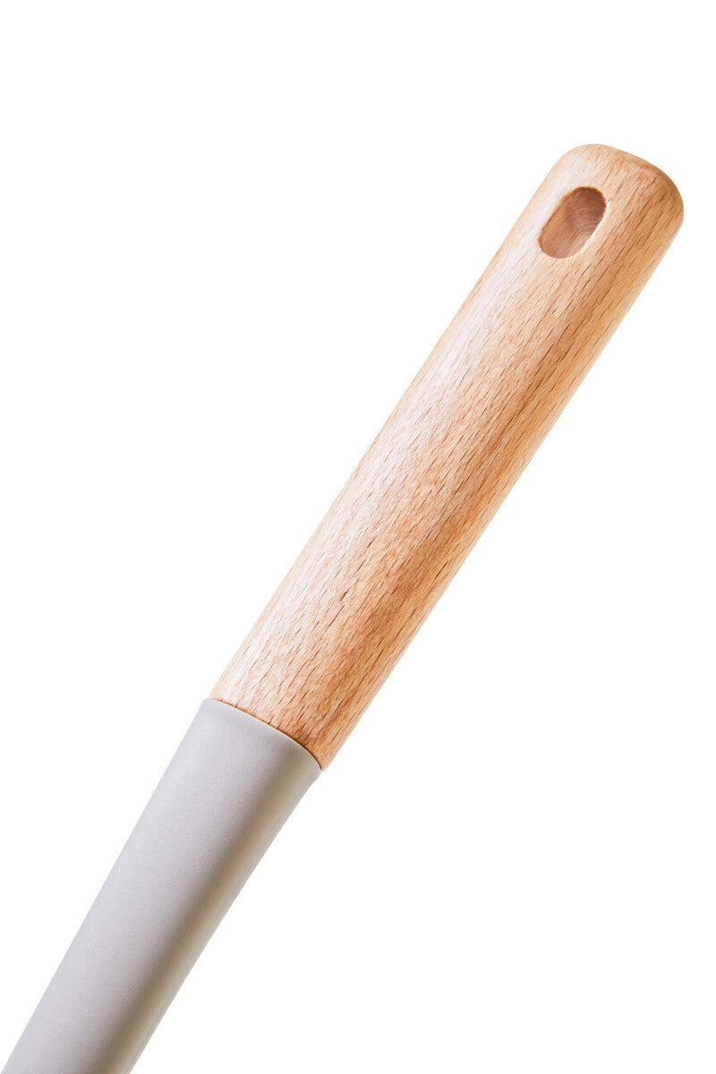 Stone Grey Silicone Head Slotted Spoon | Nova
