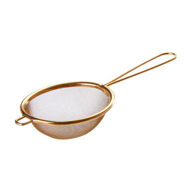 Small Gold Finish Round Sieve | Alchemist