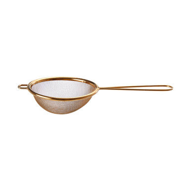 Small Gold Finish Round Sieve | Alchemist