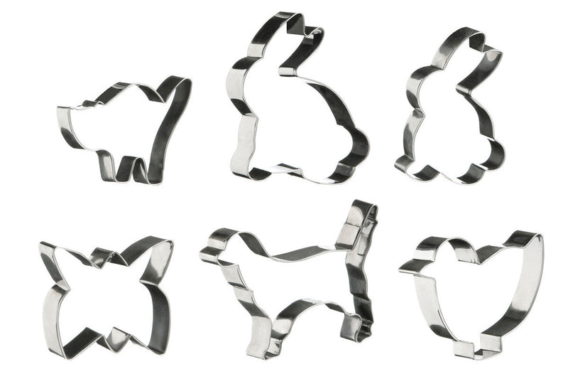 Set of 6 Animal Shape Cookie Cutters | Sucre