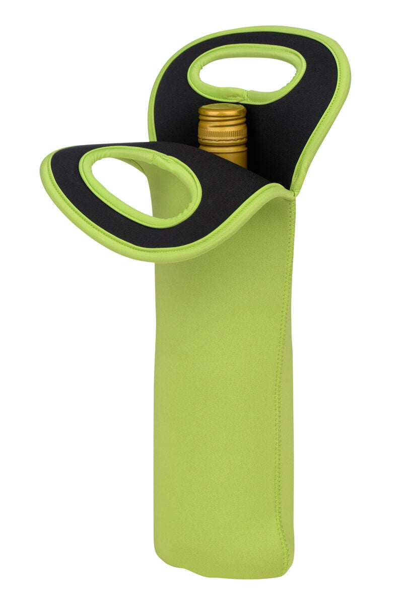 Lime Green Wine Bottle Holder | Neoprene