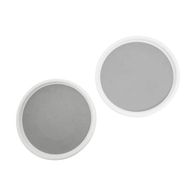 Set of 2 White and Grey Revolving Racks | Romm