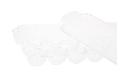 Clear Plastic 14 Egg Storage Tray with Lid | Romm
