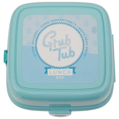 4 Compartments Mint Green Lunch Box | Grub Tub