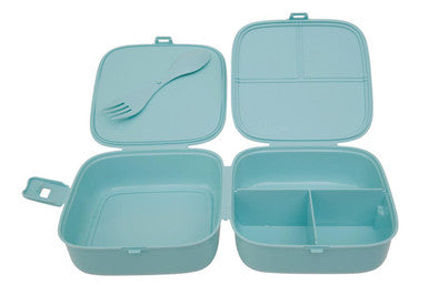 4 Compartments Mint Green Lunch Box | Grub Tub