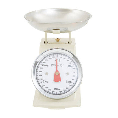 3Kg Cream Retro Kitchen Scale | Olivier