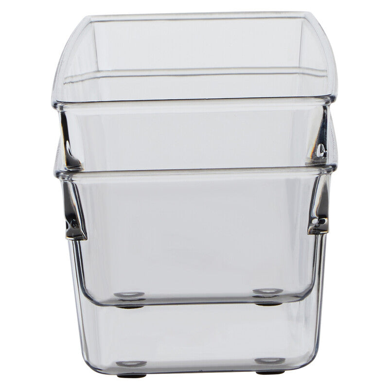 Set of Two Large Clear Kitchen Organisers | Romm