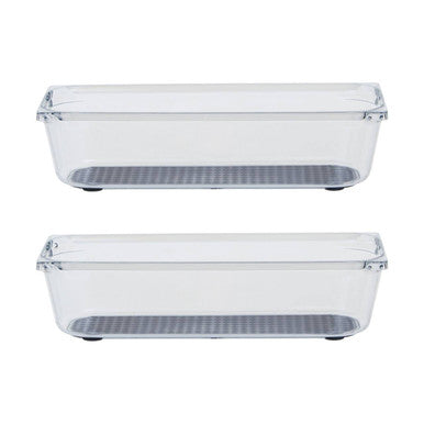 Small Set of Two Kitchen Organisers with Rubber Insert | Romm