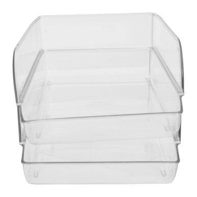 Set of Two Stackable Fridge Storage Trays | Romm