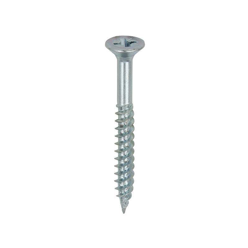 TIMCO Twin-Threaded Woodscrews – PZ – Double Countersunk – Zinc