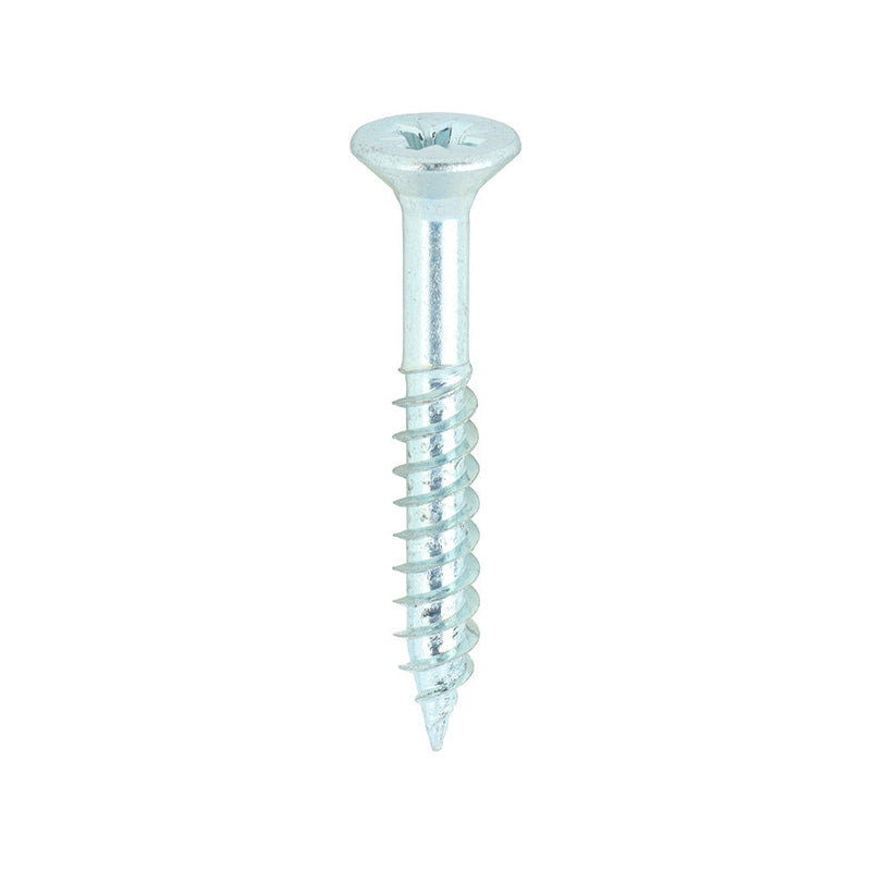 TIMCO Twin-Threaded Woodscrews – PZ – Double Countersunk – Zinc