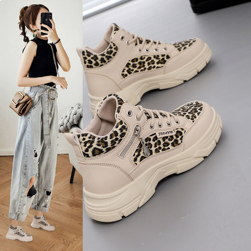 Spring And Autumn Platform Casual Skateboard Shoes Women