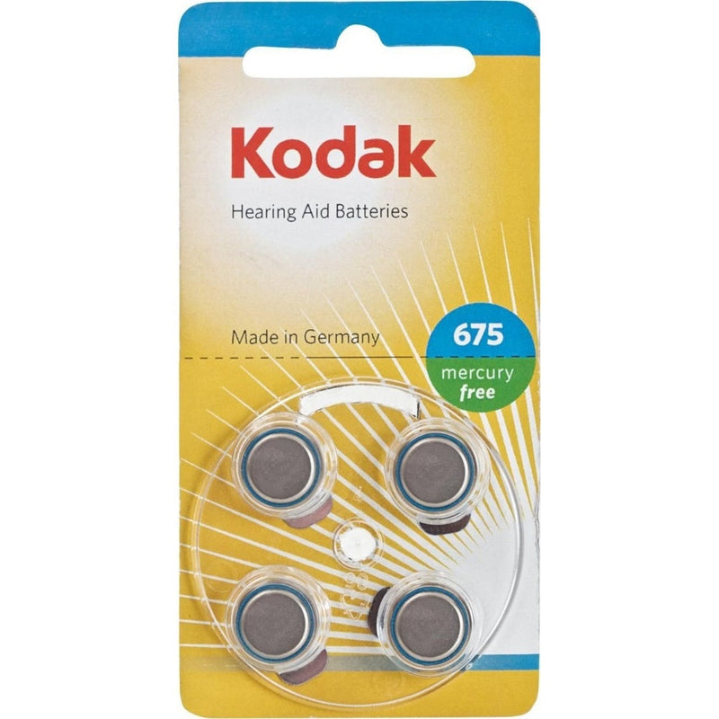 Kodak Hearing Aid Batteries Size P375 Blue - 4 Pack