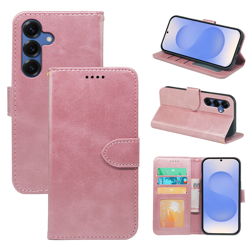 Samsung Galaxy S25 Series Book Flip Case Leather Wallet