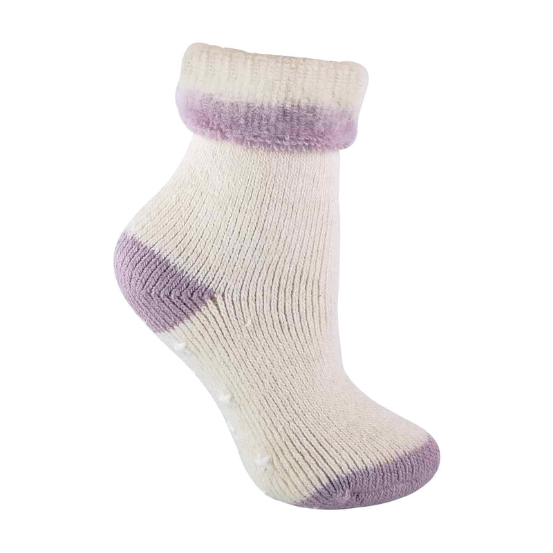 1 Pack Ladies Alpaca Wool Slipper Bed Socks with Star Grips