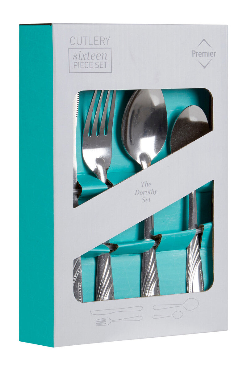 16 Piece Stainless Steel Cutlery Set | Dorothy